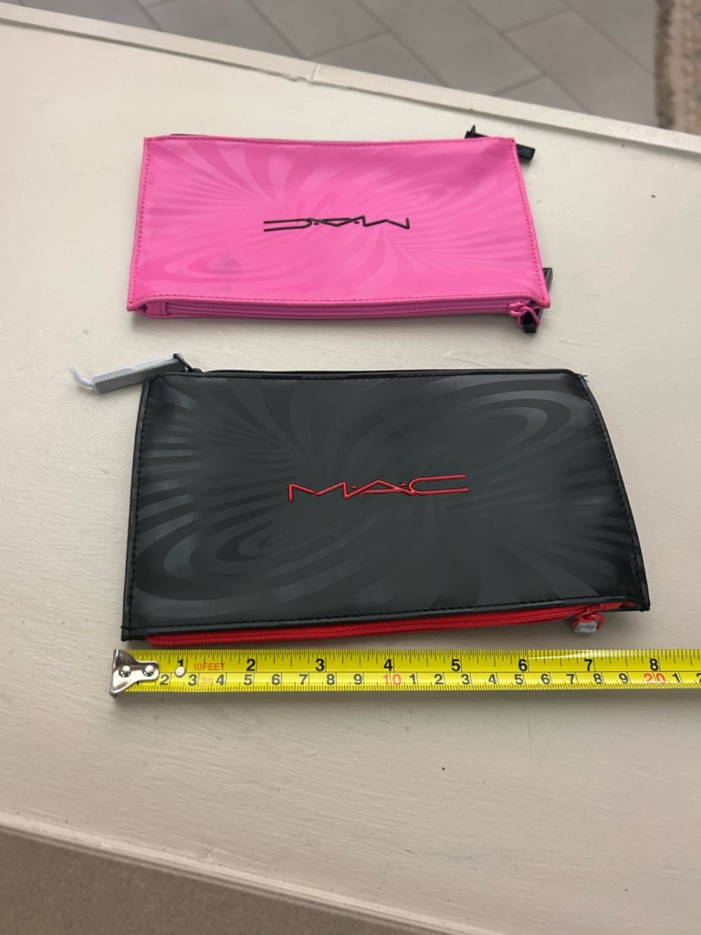 MAC Pink & Black Cosmetic Pouch Duo-double zipper - Picture 4 of 9